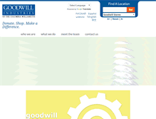 Tablet Screenshot of meetgoodwill.org